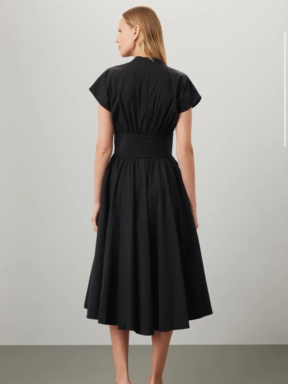 Alexis Jaden Black Belted V-Neck Maxi Dress - Picture 3 of 12